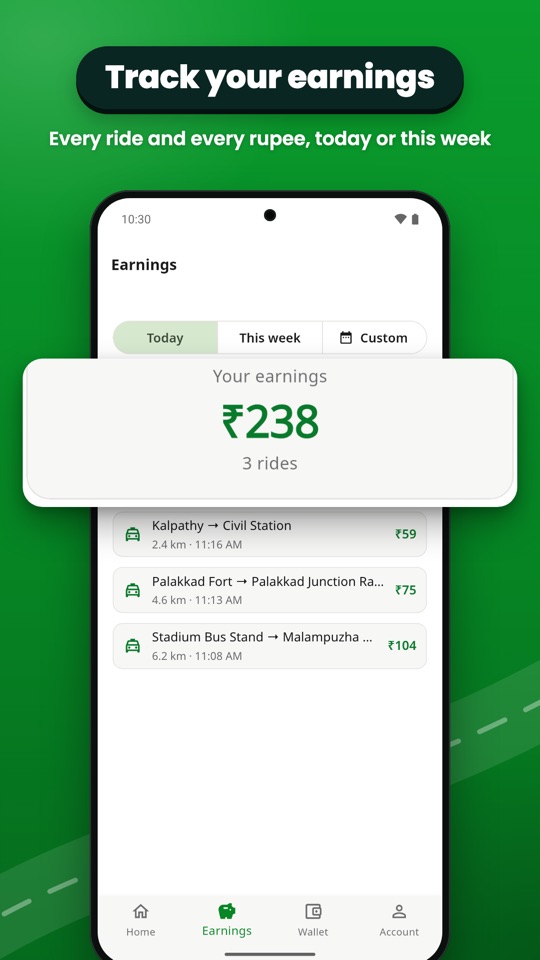 Track your earnings