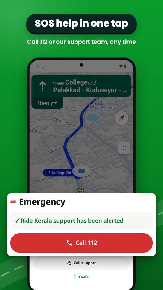 SOS help in one tap
