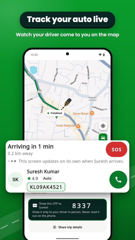 Track your auto live on the map